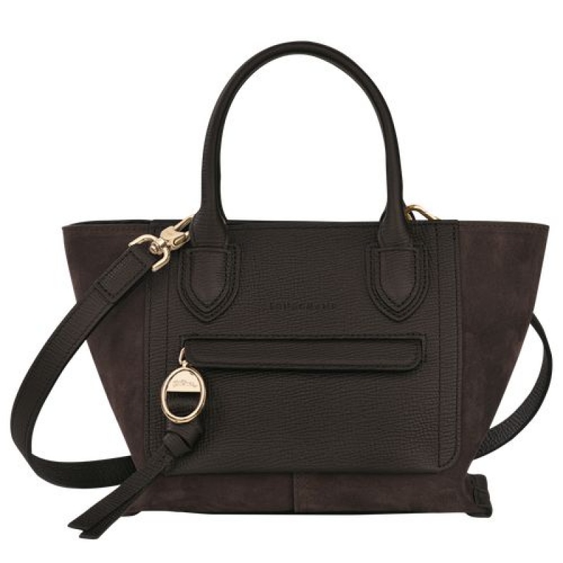 Longchamp Mailbox Top handle bag S Ebony | CDU-896517