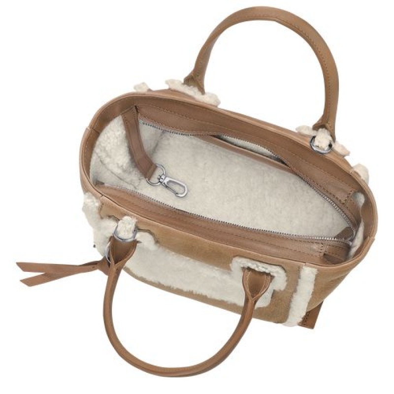 Longchamp Mailbox Top handle bag S Natural | XBZ-598634