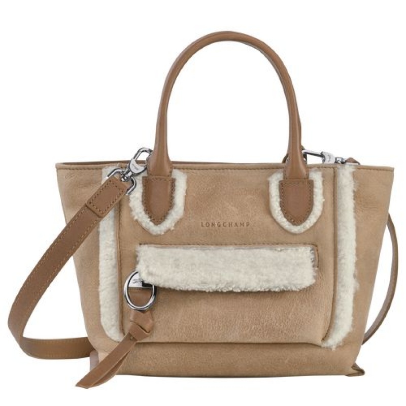 Longchamp Mailbox Top handle bag S Natural | XBZ-598634