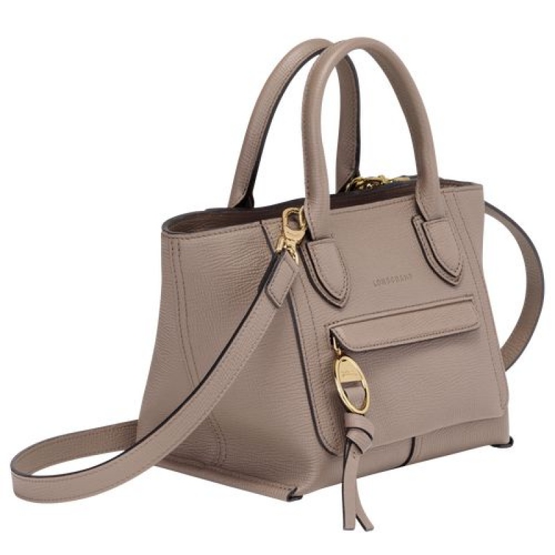 Longchamp Mailbox Top handle bag S Taupe | LXT-913586