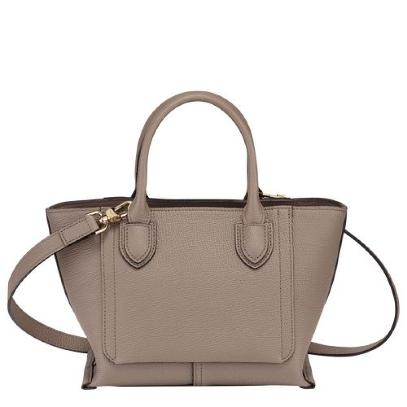 Longchamp Mailbox Top handle bag S Taupe | LXT-913586