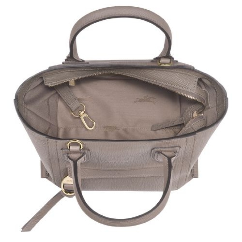 Longchamp Mailbox Top handle bag S Taupe | LXT-913586