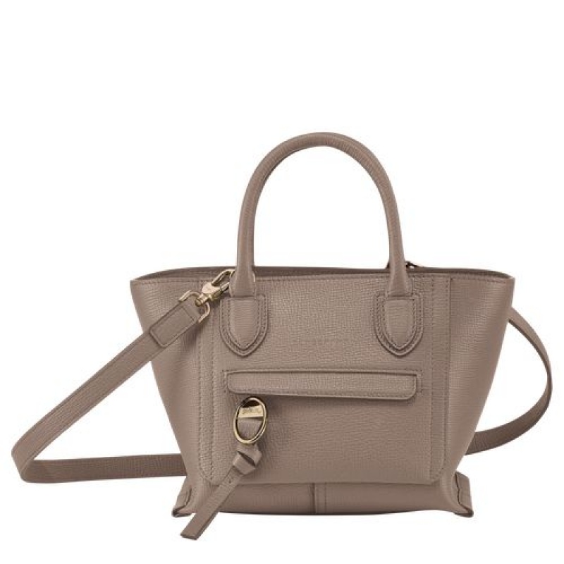 Longchamp Mailbox Top handle bag S Taupe | LXT-913586