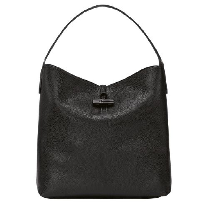 Longchamp Roseau Essential Hobo bag Black | KZO-150932