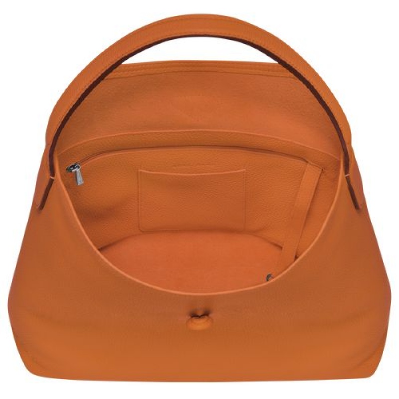 Longchamp Roseau Essential Hobo bag Saffron | IXU-471026