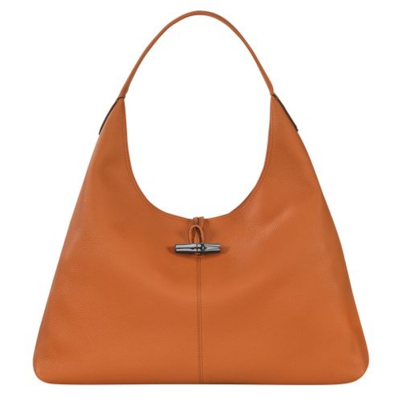 Longchamp Roseau Essential Hobo bag XL Saffron | YDF-579146