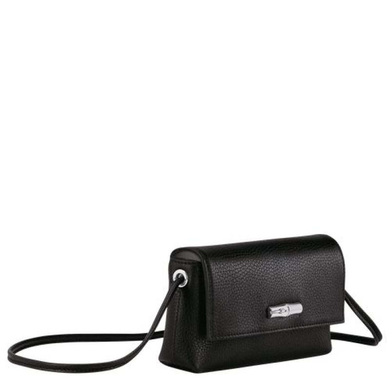 Longchamp Roseau Essential Pouch Black | MGU-403786