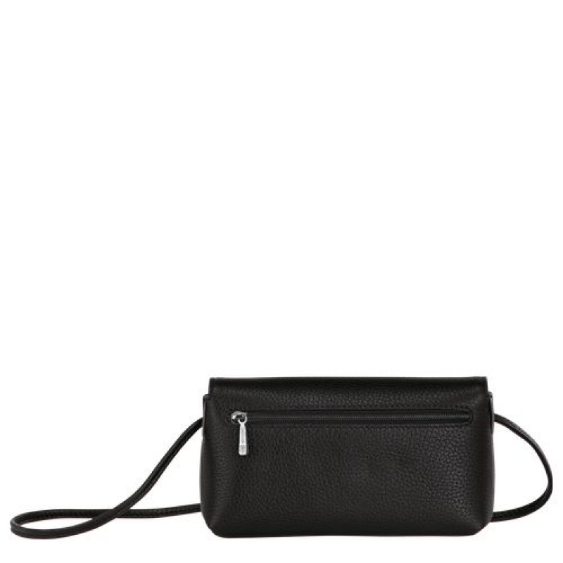 Longchamp Roseau Essential Pouch Black | MGU-403786