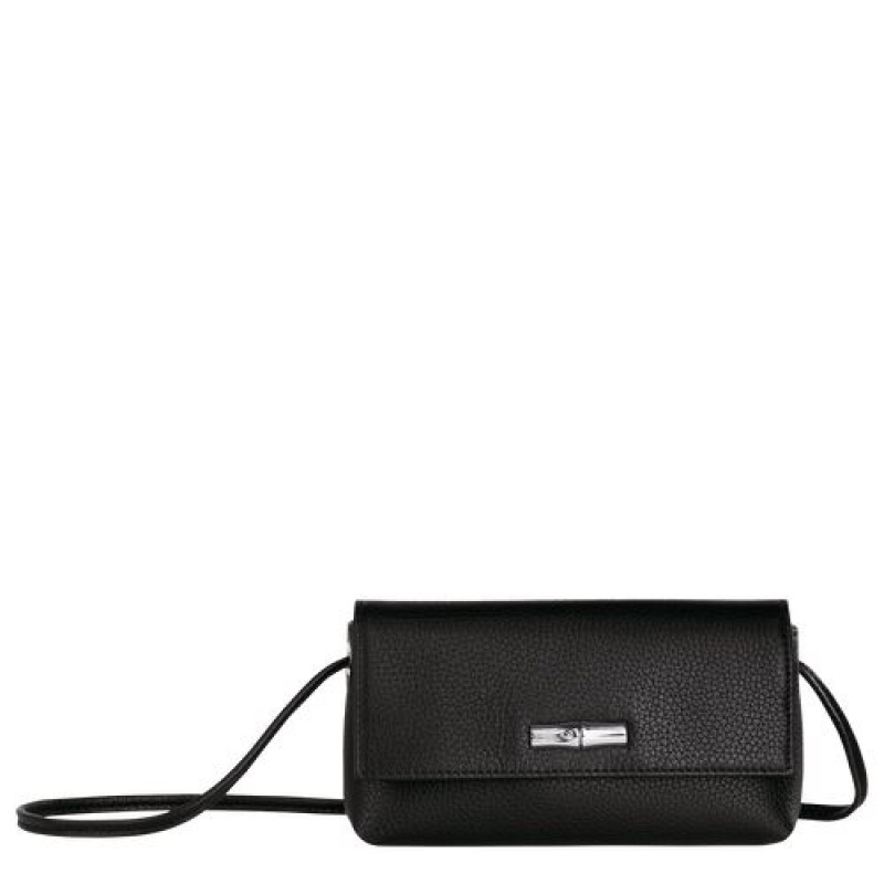 Longchamp Roseau Essential Pouch Black | MGU-403786