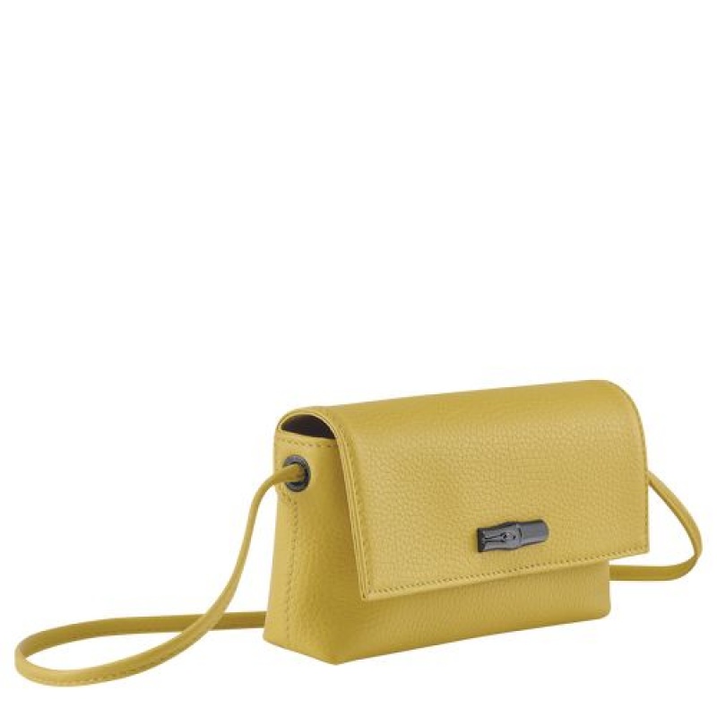 Longchamp Roseau Essential Pouch Yellow | KES-305184