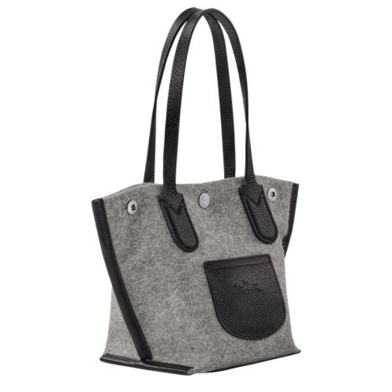 Longchamp Roseau Essential Shopping bag XS Grey | GLD-834267