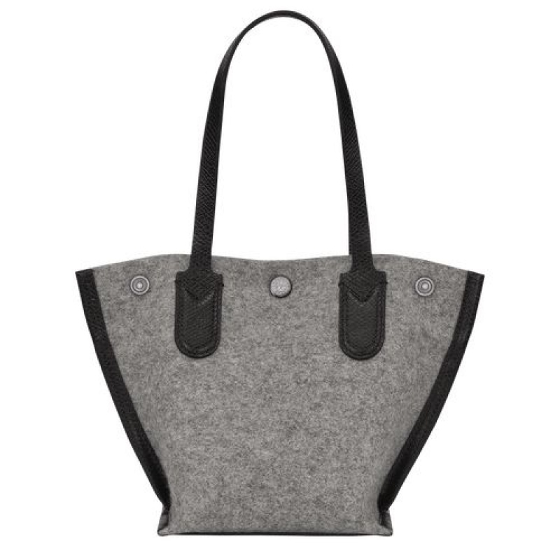 Longchamp Roseau Essential Shopping bag XS Grey | GLD-834267