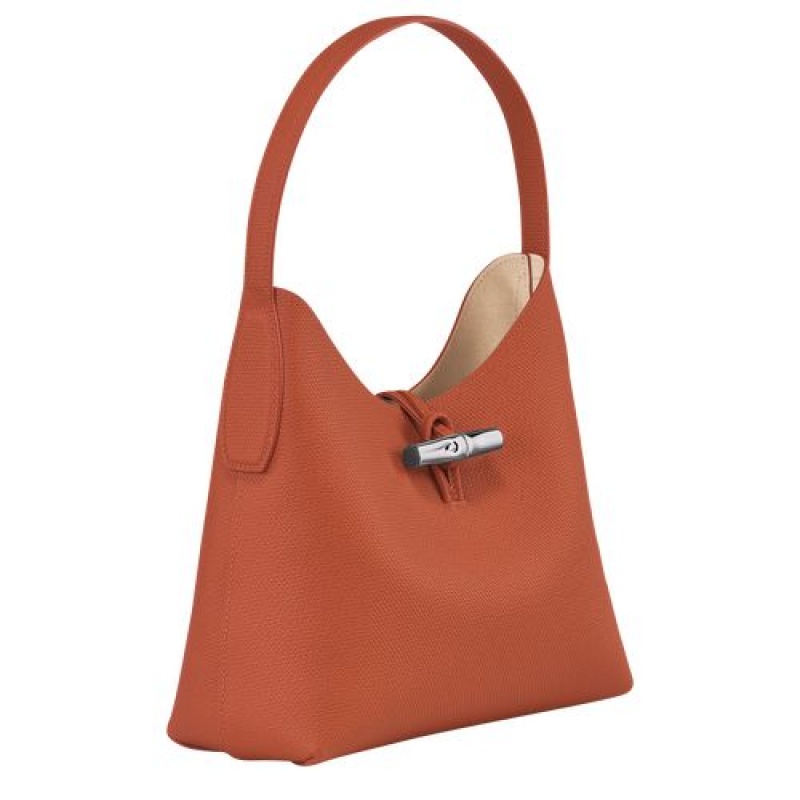 Longchamp Roseau Shoulder bag M Brick | VIS-183065