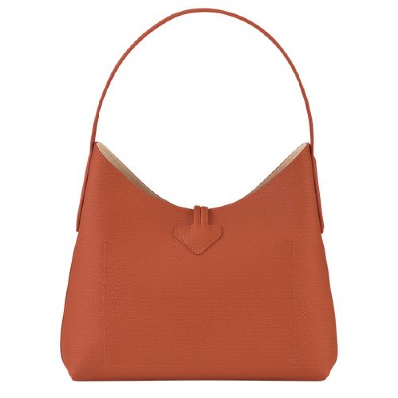 Longchamp Roseau Shoulder bag M Brick | VIS-183065