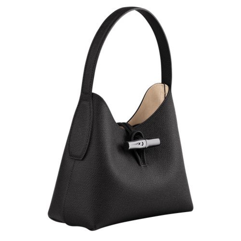 Longchamp Roseau Shoulder bag XS Black | DPB-736945