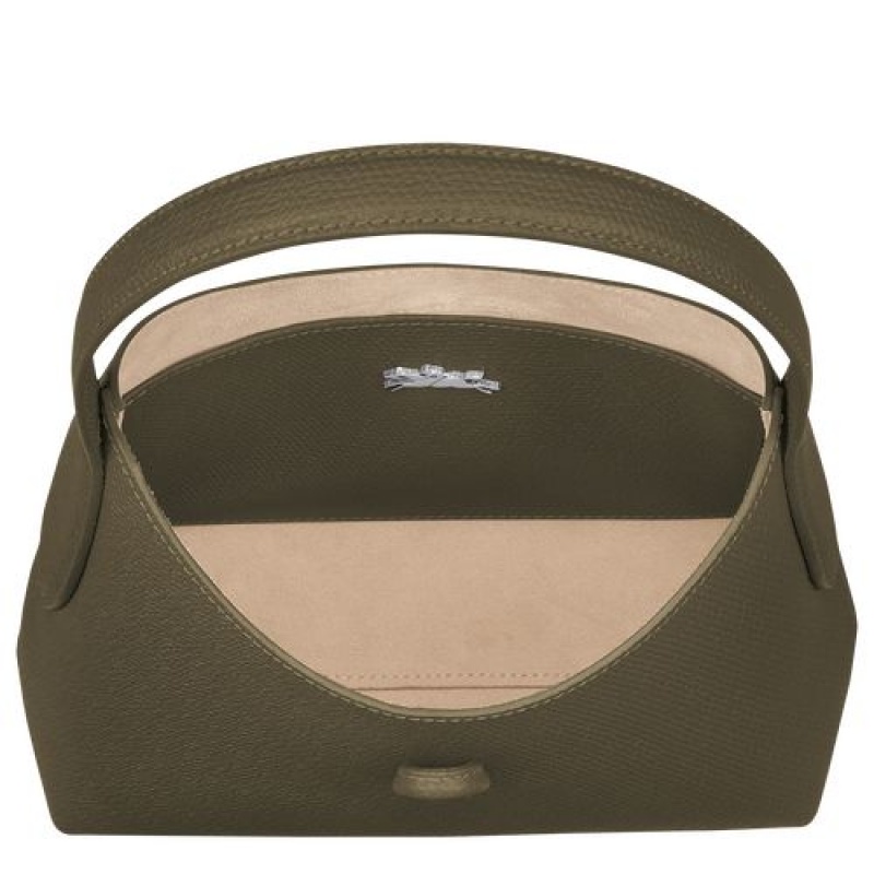 Longchamp Roseau Shoulder bag XS Khaki | TNG-678591