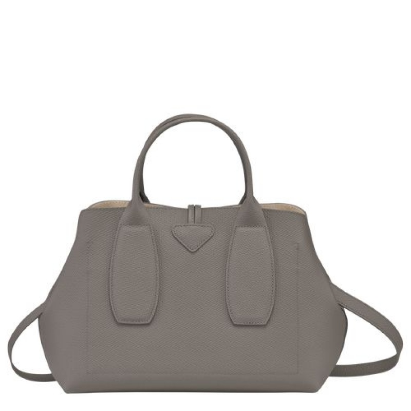 Longchamp Roseau Top handle bag M Turtledove | EBX-953618