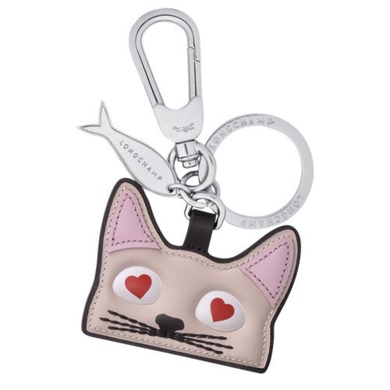 Longchamp Spring/Summer Collection 2022 Cat key ring Pale Pink | ZNA-528413